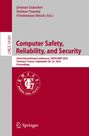: Computer Safety, Reliability, and Security, Buch