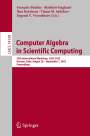 : Computer Algebra in Scientific Computing, Buch