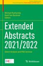 : Extended Abstracts 2021/2022, Buch