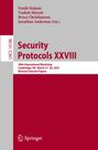 : Security Protocols XXVIII, Buch