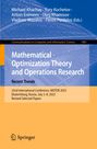: Mathematical Optimization Theory and Operations Research: Recent Trends, Buch