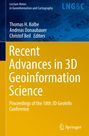 : Recent Advances in 3D Geoinformation Science, Buch