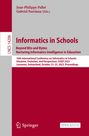 : Informatics in Schools. Beyond Bits and Bytes: Nurturing Informatics Intelligence in Education, Buch
