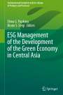 : ESG Management of the Development of the Green Economy in Central Asia, Buch