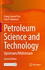 Text in Weiß auf orangefarbenem Hintergrund: „Petroleum Science and Technology: Upstream/Midstream, Second Edition“.