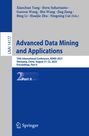 : Advanced Data Mining and Applications, Buch