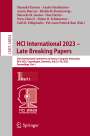 : HCI International 2023 ¿ Late Breaking Papers, Buch