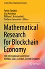 : Mathematical Research for Blockchain Economy, Buch