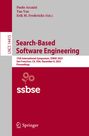 : Search-Based Software Engineering, Buch