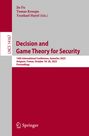 : Decision and Game Theory for Security, Buch