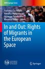 Titel: "In and Out: Rights of Migrants in the European Space". Oben Autorenliste, unten Universitäts- und Verlagslogos.