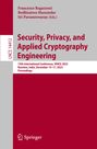 : Security, Privacy, and Applied Cryptography Engineering, Buch