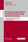 : Innovative Security Solutions for Information Technology and Communications, Buch