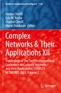 : Complex Networks & Their Applications XII, Buch