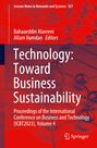 : Technology: Toward Business Sustainability, Buch