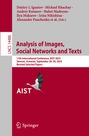 : Analysis of Images, Social Networks and Texts, Buch
