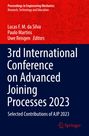 : 3rd International Conference on Advanced Joining Processes 2023, Buch