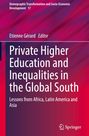 : Private Higher Education and Inequalities in the Global South, Buch
