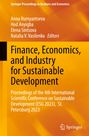 : Finance, Economics, and Industry for Sustainable Development, Buch