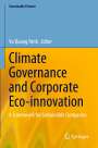 Sustainable Finance. Vu Quang Trinh, Editor. Climate Governance and Corporate Eco-innovation. Blau-gelbes Cover, Springer-Logo.