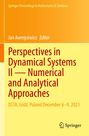 : Perspectives in Dynamical Systems II - Numerical and Analytical Approaches, Buch