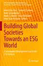 Text: "Building Global Societies Towards an ESG World: A Sustainable Development Goal in the 21st Century". Hintergrund: gelb-orange.