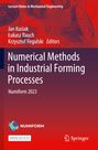 "Numerical Methods in Industrial Forming Processes" oben Zahnräder, unten Numiform-Logo.