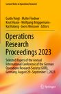 Buchtitel: "Operations Research Proceedings 2023". Autoren: Voigt, Fliedner, Haase, Brüggemann, Hoberg, Meissner. Verlag: Springer.
