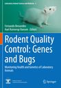 "Rodent Quality Control: Genes and Bugs" mit Bild einer weißen Ratte und Logo der ESAV.