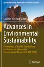 "Advances in Environmental Sustainability" steht in großer Schrift. Ein Berg bei Sonnenuntergang im Hintergrund. Logo unten.