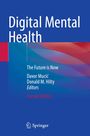 „Digital Mental Health“, „The Future is Now“, blaue und rote Wellen, Logo von Springer.