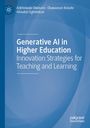 Generative AI in Higher Education: Innovation Strategies for Teaching and Learning vor blauem Hintergrund.