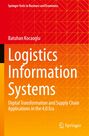 Titel: "Logistics Information Systems", Autor: Batuhan Kocaoglu, oranger Hintergrund mit geometrischem Muster.