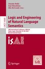 : Logic and Engineering of Natural Language Semantics, Buch