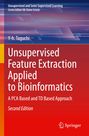 Text: Unsupervised Feature Extraction Applied to Bioinformatics. Design: Abstrakte blaue und rote Farben. Springer-Logo.
