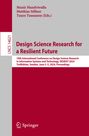 : Design Science Research for a Resilient Future, Buch