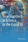 "New Frontiers in Science in the Era of AI" steht auf einer Illustration eines Kopfes mit DNA und kosmischen Motiven.