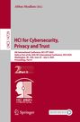 : HCI for Cybersecurity, Privacy and Trust, Buch