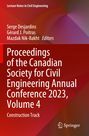 Proceedings of the Canadian Society for Civil Engineering Annual Conference 2023, Volume 4, Buch