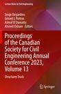 Proceedings of the Canadian Society for Civil Engineering Annual Conference 2023, Volume 13, Buch