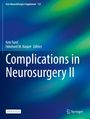 "Complications in Neurosurgery II," ergänzt durch Namen der Herausgeber. Hintergrund: Farbverlauf in Blau und Grün.