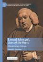 Text: „Samuel Johnson’s Lives of the Poets“, „Ethical Literary Criticism“, „Edward L. Tomarken“. Illustration: Historische Figur.