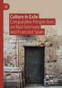 "Culture in Exile: Comparative Perspectives on Nazi Germany and Francoist Spain" vor alter, verwitterter Tür.