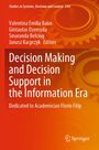 Titel: "Decision Making and Decision Support in the Information Era". Orange Hintergrund mit Zahnrädern. Springer-Logo unten.