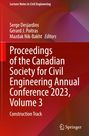 : Proceedings of the Canadian Society for Civil Engineering Annual Conference 2023, Volume 3, Buch