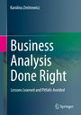 Karolina Zmitrowicz: Business Analysis Done Right, Buch