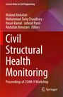 Cover eines Buches mit dem Titel "Civil Structural Health Monitoring". Herausgeber: Waleed Abdullah und andere. Springer-Logo.