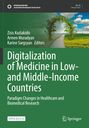 Titel: Digitalization of Medicine in Low- and Middle-Income Countries. Illustration: Übergang von Umweltverschmutzung zu Natur.
