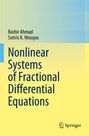 Der Text lautet: "Nonlinear Systems of Fractional Differential Equations" von Bashir Ahmad und Sotiris K. Ntouyas. Unten Springer-Logo.