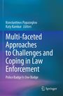 Schriftzug: "Multi-faceted Approaches to Challenges and Coping in Law Enforcement". Blau-violette Farbverläufe, Springer-Logo.